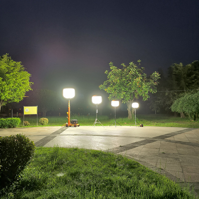 ไฟบอลลูน Led พกพา สร้าง 320W ไฟดีเซลหอไฟสําหรับการสว่างชั่วคราว