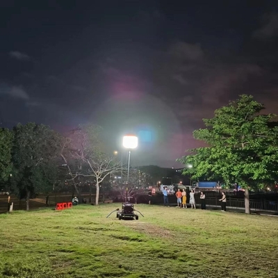 1000W โปรเต็ปบอลลูนรูปแบบหอไฟที่มีการออกแบบบัตรประสิทธิภาพกับรถเข็นและเครื่องผลิต