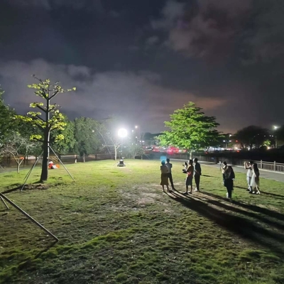 600W สีขาวออกแสง สถานที่ความปลอดภัย แสงสว่างรถกระบะ แสงฟรี บอลลูน ไฟหอคอย