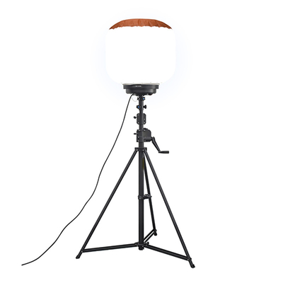 โมบายล์ ไฟฟ้าบอลลูนขาว ฟิล์ม 500W Led Light Tower โมบายล์ LED สําหรับการก่อสร้างวิศวกรรม