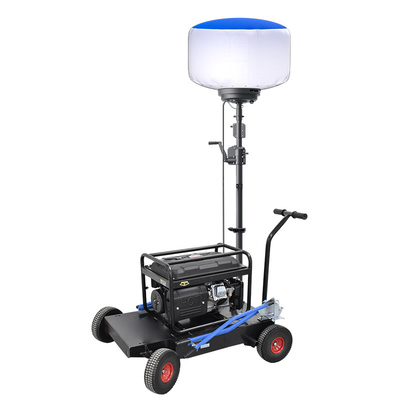 แฮนด์ครังค์สไตปอด LED ไฟบอลลูนกลางแจ้ง 600W โมบายไฟทาวเวอร์สําหรับผู้รับเหมา