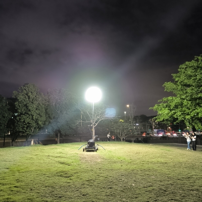 700W Led Balloon Lights 112000lm ไฟหอไฟกลางแจ้งสําหรับการส่องแสงอุตสาหกรรม