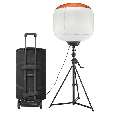 โทรลี่ ไฟฟ้า LED บอลลูน ไฟฟ้า ทาวเวอร์ 1400W Mast ไฟฟ้า ทาวเวอร์สําหรับการดับเพลิงและช่วยเหลือ