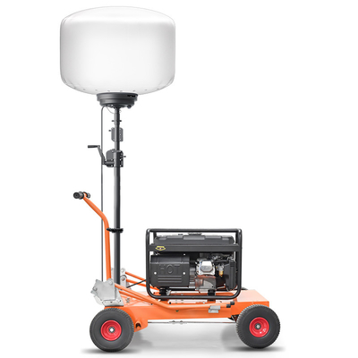 โทรลี่ ไฟฟ้า LED บอลลูน ไฟฟ้า ทาวเวอร์ 1400W Mast ไฟฟ้า ทาวเวอร์สําหรับการดับเพลิงและช่วยเหลือ