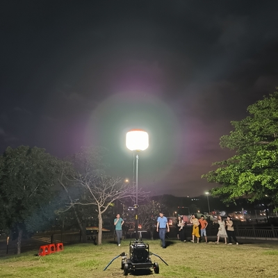 กิจกรรม โทรทรรศน์ ถอนแสง Tower 500W LED บัลลูน โทรทรรศน์ Tower สําหรับกิจกรรมใหญ่