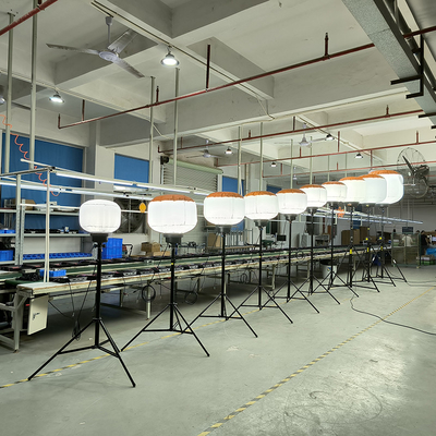 แสงงานพกพาหลากหลาย 700Watt บอลลูน LED Light Tower สําหรับการบํารุงรักษาถนน