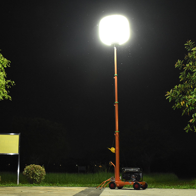 โทรลี่ คาร์ท ไฟสามเสา 800W LED แลมบอลลูน สําหรับการเดินทางปลอดภัย