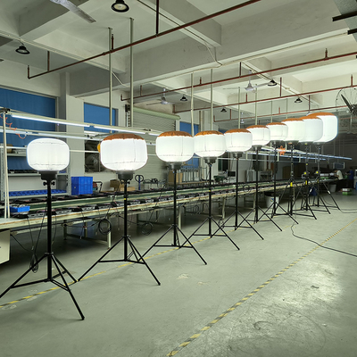 โทรลี่ คาร์ท ไฟสามเสา 800W LED แลมบอลลูน สําหรับการเดินทางปลอดภัย
