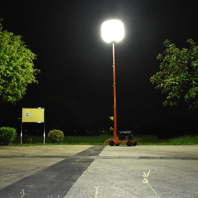 AC220V พกพา LED ไฟทํางาน 1400W สถานที่ทํางาน LED บอลลูน ไฟหอคอยสําหรับการบังคับใช้กฎหมาย