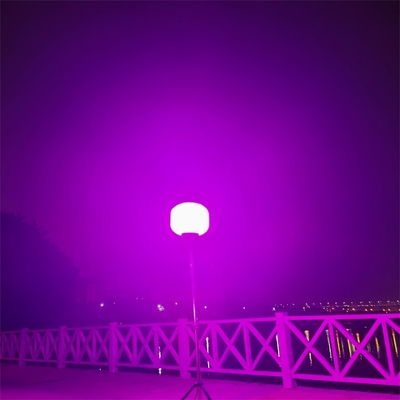 IP65 กันน้ํา Light Tower 60W RGB LED บอลลูนสําหรับการจัดตั้งแคมป์ งานแต่งงานตกแต่ง