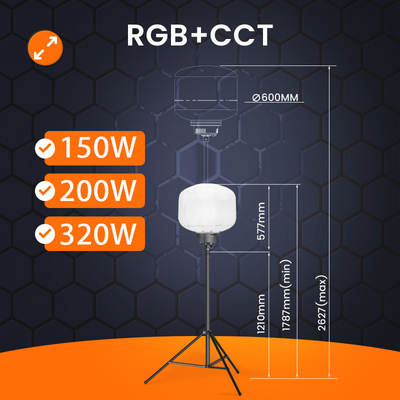 11250lm Balloon Light Tower 150Watt แสงงานพกพาสําหรับงาน