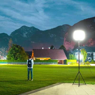 IP65 ไฟงานก่อสร้างชั่วคราว 200W LED บอลลูน การก่อสร้าง ไฟหอคอยสําหรับการถ่ายภาพ