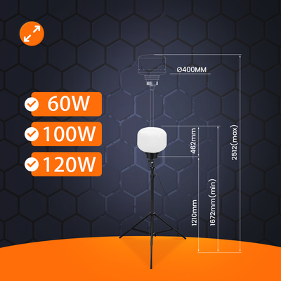 ไฟบอลลูน LED ด้านนอก 120W 150W โมบายไฟเทอร์สําหรับปาร์ตี้