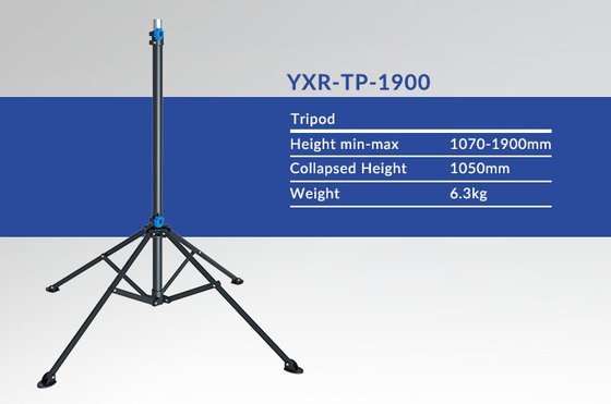 การยกด้วยมือ สีดํา LED Light Tripod 1.9m Balloon Light Stand