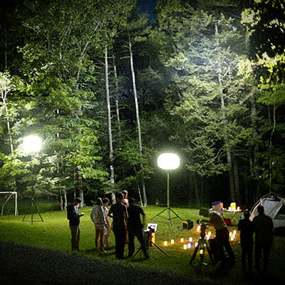 สตริปอัด LED แสงบอลลูน 200W ดวงจันทร์ แสงบอลลูน หอคอยสําหรับการตั้งแคมป์กลางแจ้ง