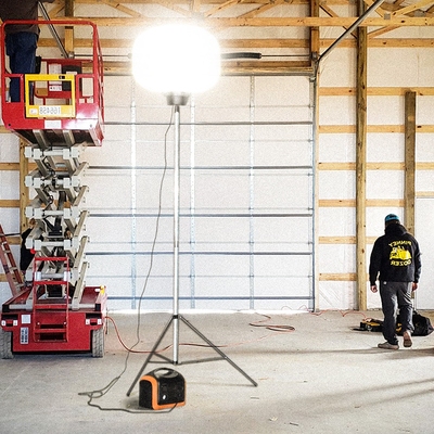 แอนติแมลง LED บอลลูน ไฟทาวเวอร์ 150Watt Led Tripod Light สําหรับแสงความปลอดภัย