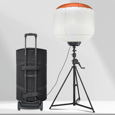โทรลี่ ไฟฟ้า LED บอลลูน ไฟฟ้า ทาวเวอร์ 1400W Mast ไฟฟ้า ทาวเวอร์สําหรับการดับเพลิงและช่วยเหลือ