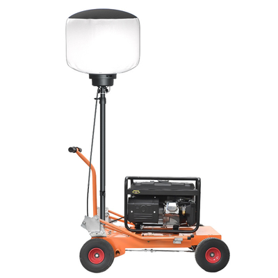 AC90-305V 96000 ลูเมน ไลท์ LED งาน หอไฟบน 3.8m Tripod สําหรับการก่อสร้างชั่วคราว