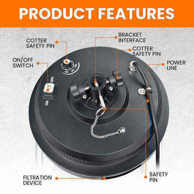 โรงงานสั่ง 36W ไฟฟ้า LED ดาวน้ําตกกลางแจ้ง ไฟโฟตปรับปรับความสูงของเสาสําหรับค่ายช่วยเหลือภัยพิบัติ