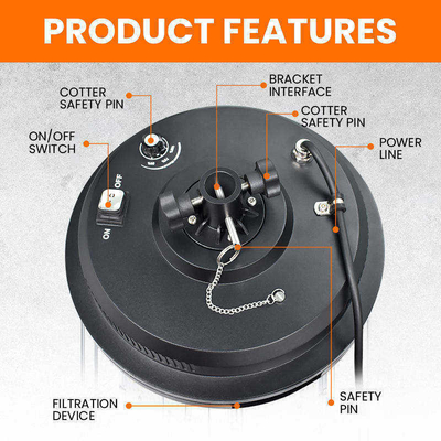 500W-1400W LED แสงบอลลูน IP65 50000Hrs 360° Omni Coverage