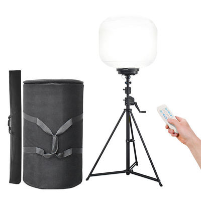 เสาไฟบอลลูน LED 500W IP65 96000LM สำหรับกู้ภัยฉุกเฉิน