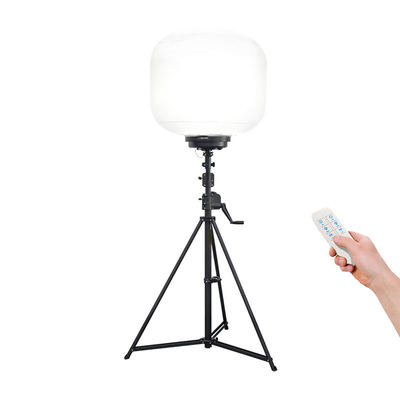 เสาไฟบอลลูน LED 500W IP65 96000LM สำหรับกู้ภัยฉุกเฉิน