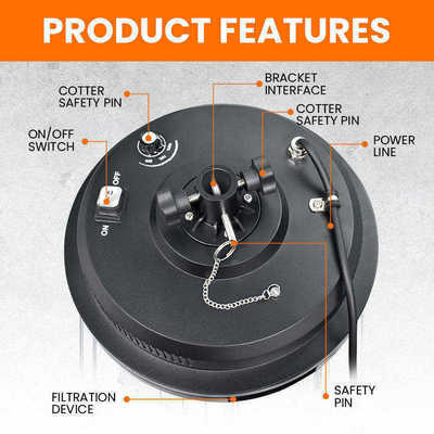 โรงงานขายส่ง 36W ไฟสปอร์ตไลท์ LED กลางแจ้ง ปรับได้ พร้อมแขนยืดได้ สำหรับแคมป์ปิ้งกลางแจ้ง