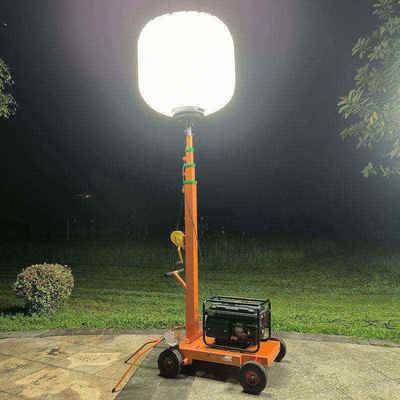 เสาไฟบอลลูน LED แบบพกพา 800W IP65 ส่องสว่าง 128000lm 360°