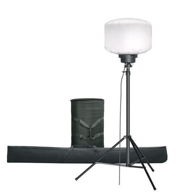 ไฟบอลลูน LED แบบพกพา 320W IP65 ปรับหรี่แสงได้ สำหรับงานก่อสร้างกลางแจ้ง