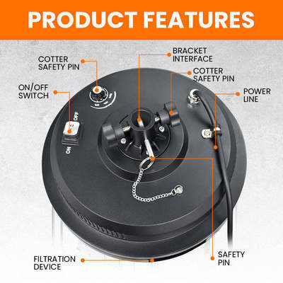 ไฟบอลลูน LED 500W IP65 50000 ชั่วโมง 160lm/W AC90-305V